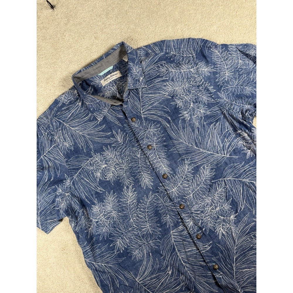 Tommy Bahama Veracruz Cay Shirt Mens XL Short Sleeve Beach Tropical Button-Up